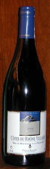 Côtes du Rhône Villages ( Cave de Rasteau ) 2004