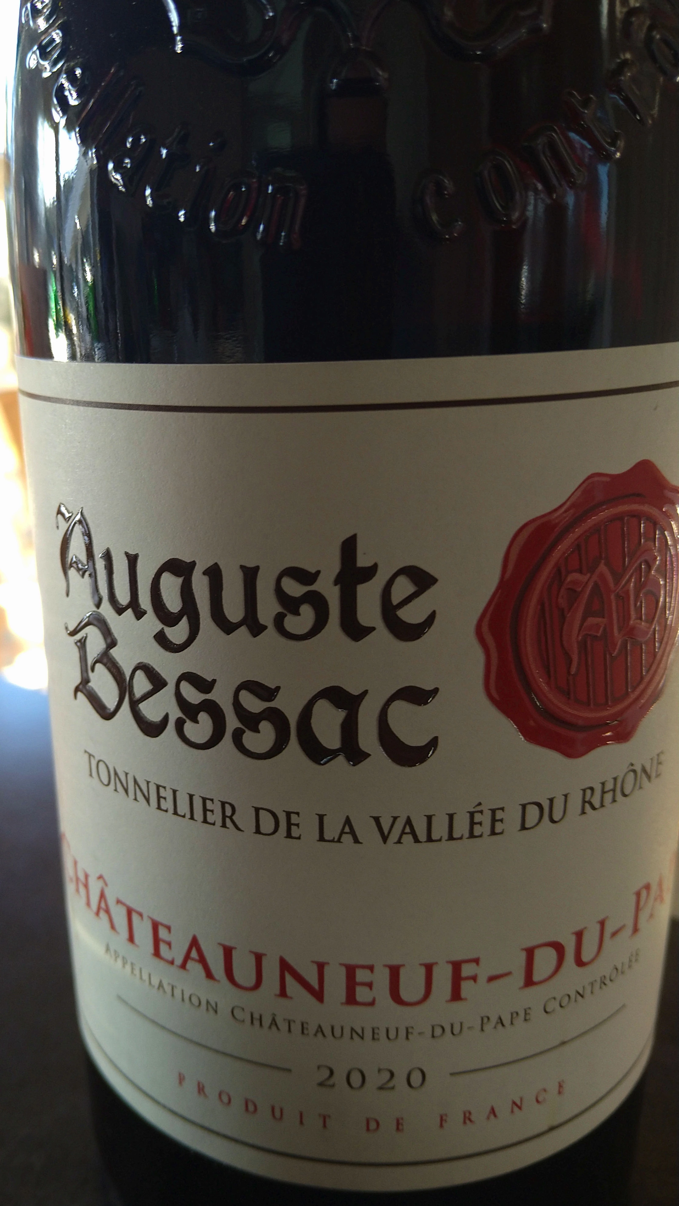 Chateauneuf-du-Pape ( Auguste Bessac ) 2020