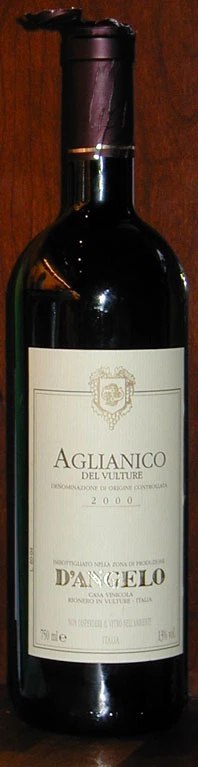 Aglianico del Vulture ( D´angelo ) 2000