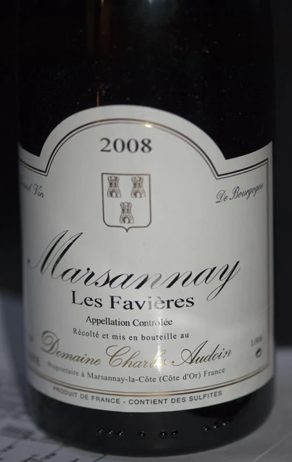 Marsannay Les Favières ( Domaine Charles Audoin ) 2007