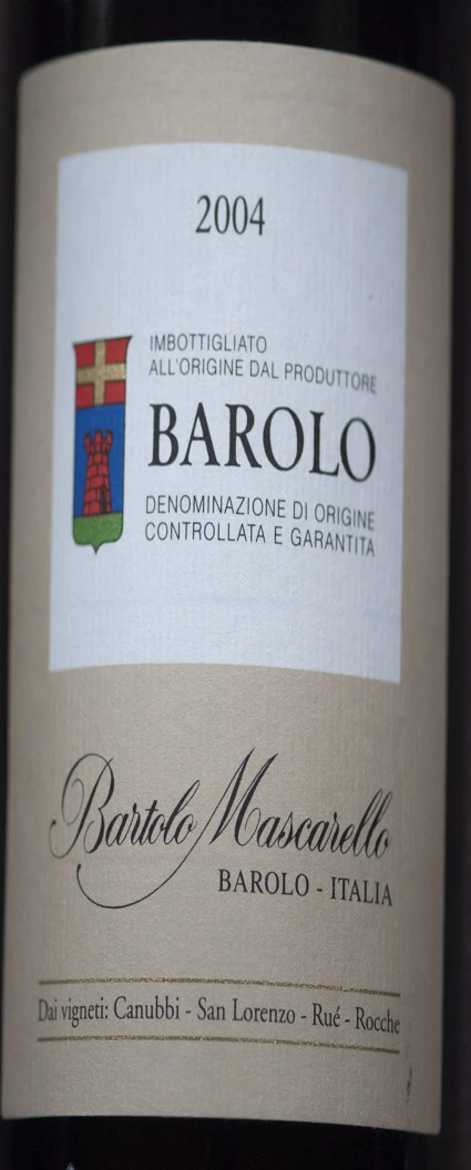 Barolo ( Bartolo Mascarello ) 2004