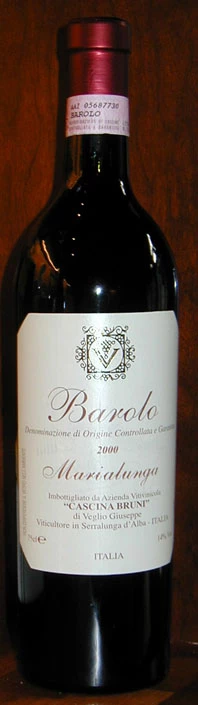 Barolo Marialunga ( Cascina Bruni ) 2001