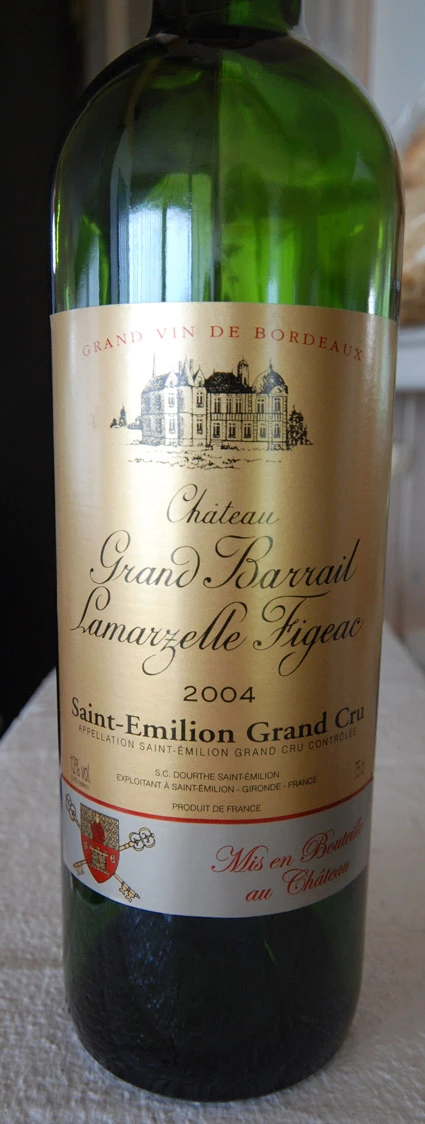 Château Grand Barrail L.Figeac ( Château Grand Barrail Lamarzelle Figeac ) 2004