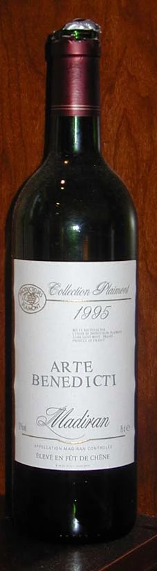 Madiran Arte Benedicti ( Producteurs Plaimont ) 1995
