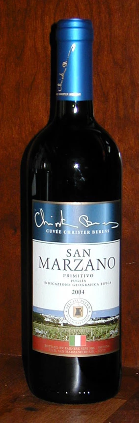 San Marzano Primitivo Cuvée Christer Berens ( Farnese ) 2003