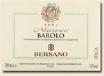 Barolo Nirvasco ( Bersano ) 2012