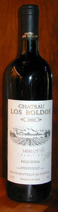 Merlot ( Chateau los Boldos ) 2000