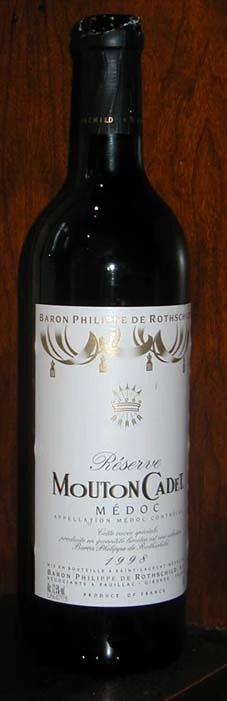 Mouton Cadet Reserve ( Domaines Barons de Rothschild ) 1998