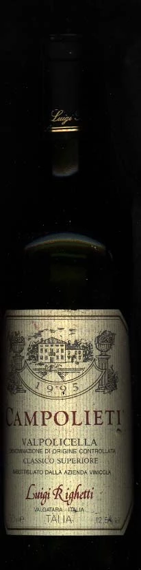 Valpolicella Classico Superiore Campolieti ( Luigi Righetti ) 1995