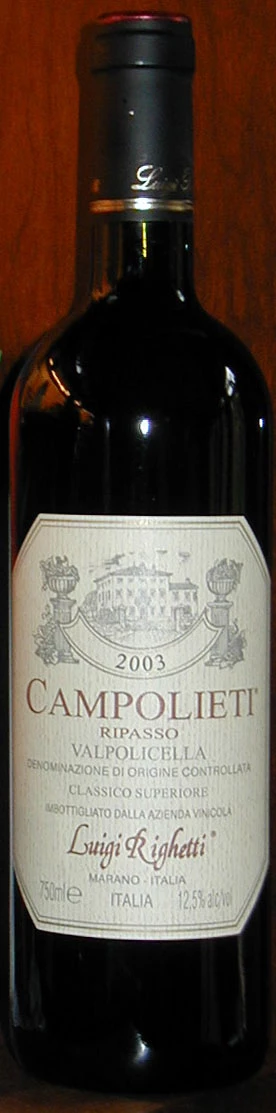 Valpolicella Ripasso Campolieti ( Luigi Righetti ) 2003