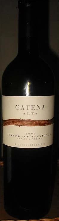 Catena Alta Cabernet Sauvignon ( Catena Zapata ) 1999