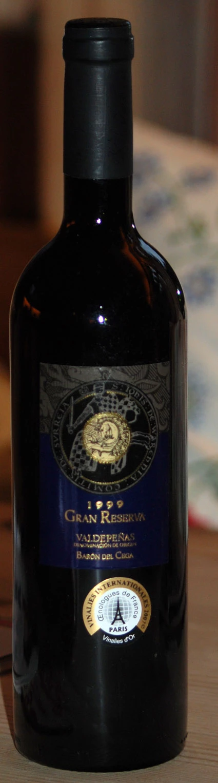 Valdepeñas Gran Reserva ( Barón del Cega ) 1999