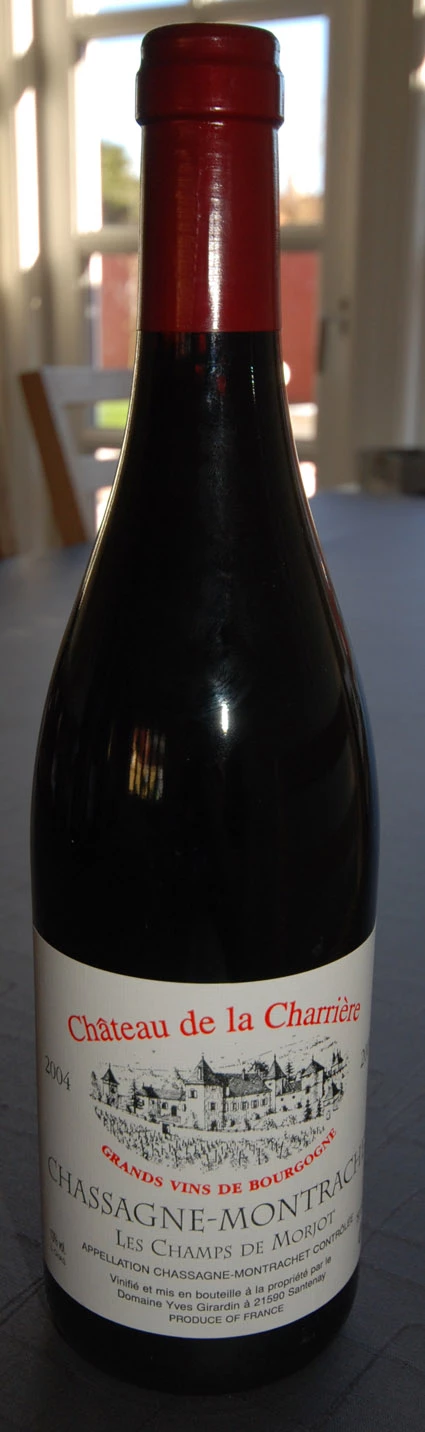 Château de la Charriere Ch.M.Red Les Ch.de Morjot ( Domaine Yves Girardin ) 2004