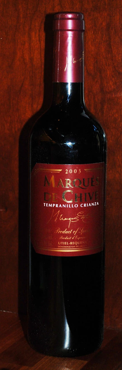 Marqués de Chivé Tempranillo Crianza ( Vicente Gandia ) 2000