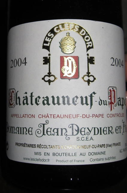 Châteauneuf-du-Pape Rouge ( Jean Deydier et Fils ) 2004