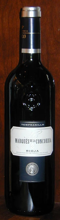 Tempranillo ( Bodegas Marqués de La Concordia ) 2002