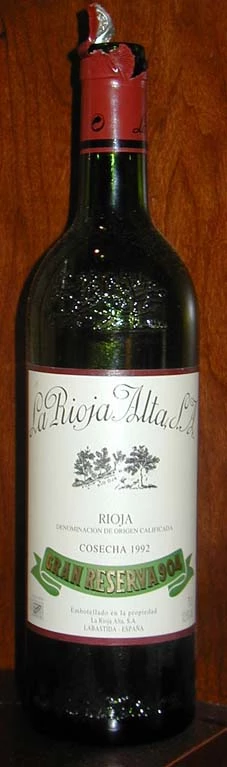 La Rioja Alta Gran Reserva 904 ( la Rioja Alta ) 1992