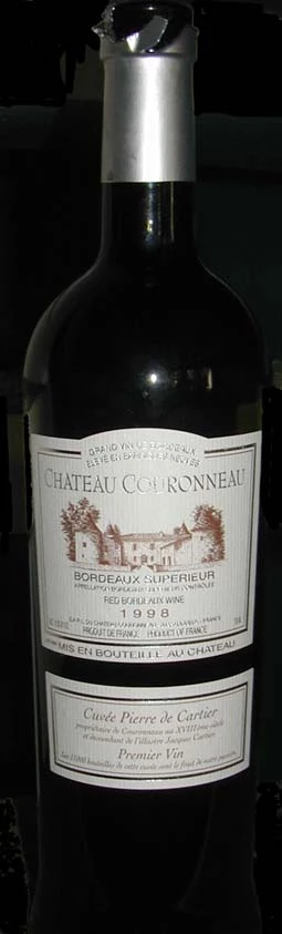 Cuvée Pierre de Cartier ( Château Couronneau ) 1998