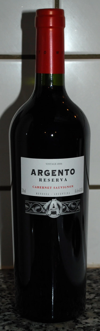 Argento Cabernet Sauvignon Reserva ( Argento Wine ) 2006