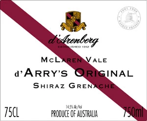d`Arry`s Original Shiraz Grenache ( D`Arenberg ) 2004