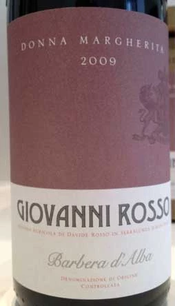 Barbera d`Alba Donna Margherita ( Giovanni Rosso ) 2006