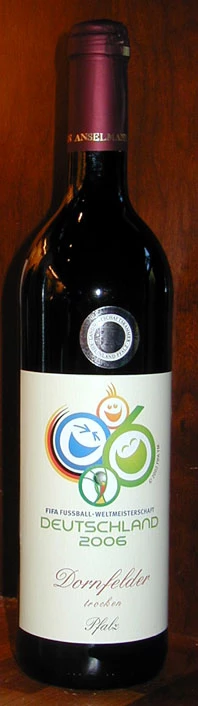 Fifa Fussball Wm 2006 Dornfelder Trocken ( Weingut Anselmann ) 2004