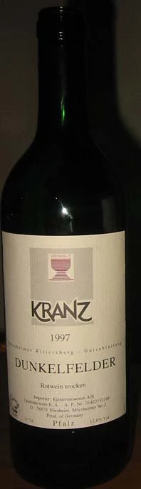 Ilbesheimer Rittersberg Dunkelfelder ( Weingut Familie Krantz ) 1997