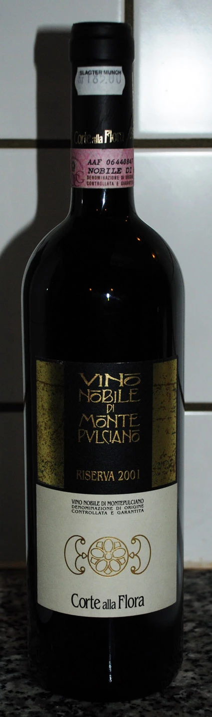 Vino Mobile di Montepulciano DOCG Riserva ( Corte alla Flora ) 2001