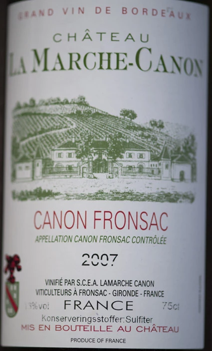 Château La Marche Canon ( Château la Marche-Canon ) 2007