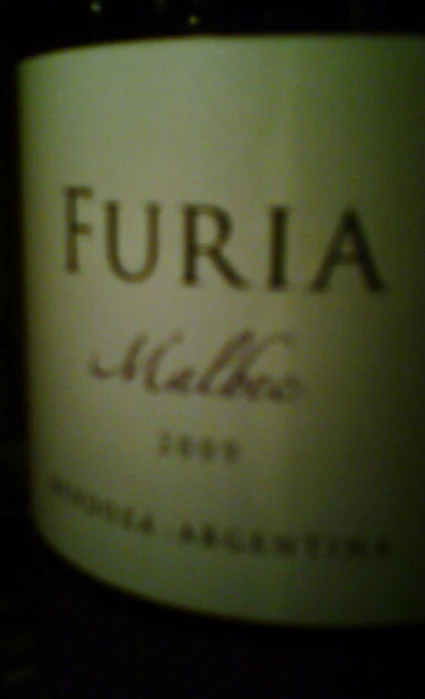 Furia Malbec ( Finca la Celia ) 2009