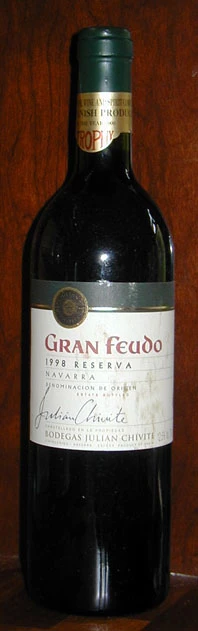 Gran Feudo Reserva ( Bodegas Julian Chivite ) 1998