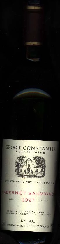 Cabernet Sauvignon ( Groot Constantia Estate ) 1997