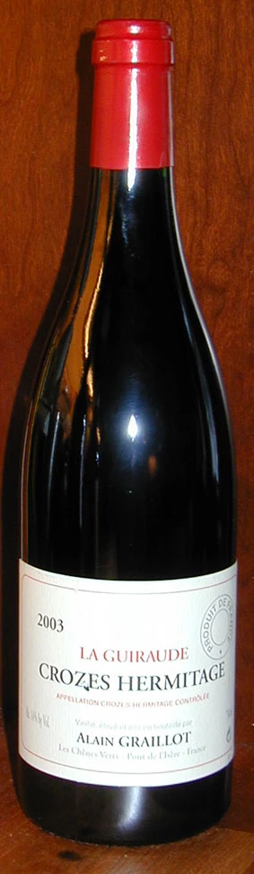 Crozes Hermitage La Guiraude ( Alain Graillot ) 2003