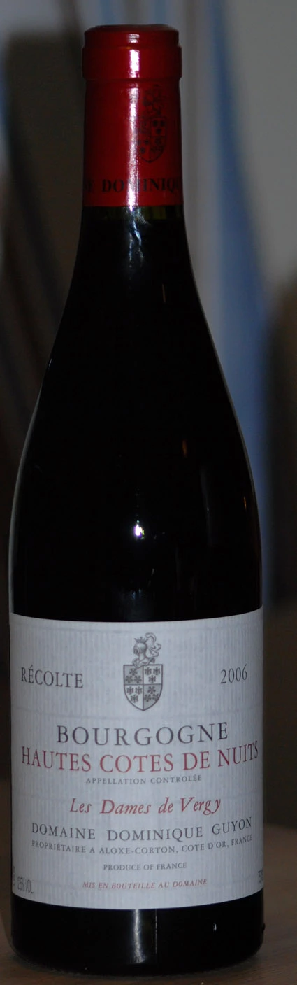 Bourgogne Hautes C.d.N Les Dames de Vergy ( Domaine Antonin Guyon ) 2005