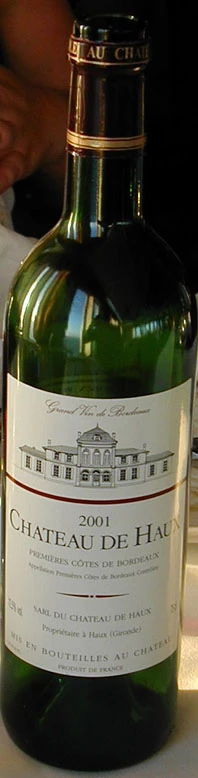 Rouge ( Château de Haux ) 2001