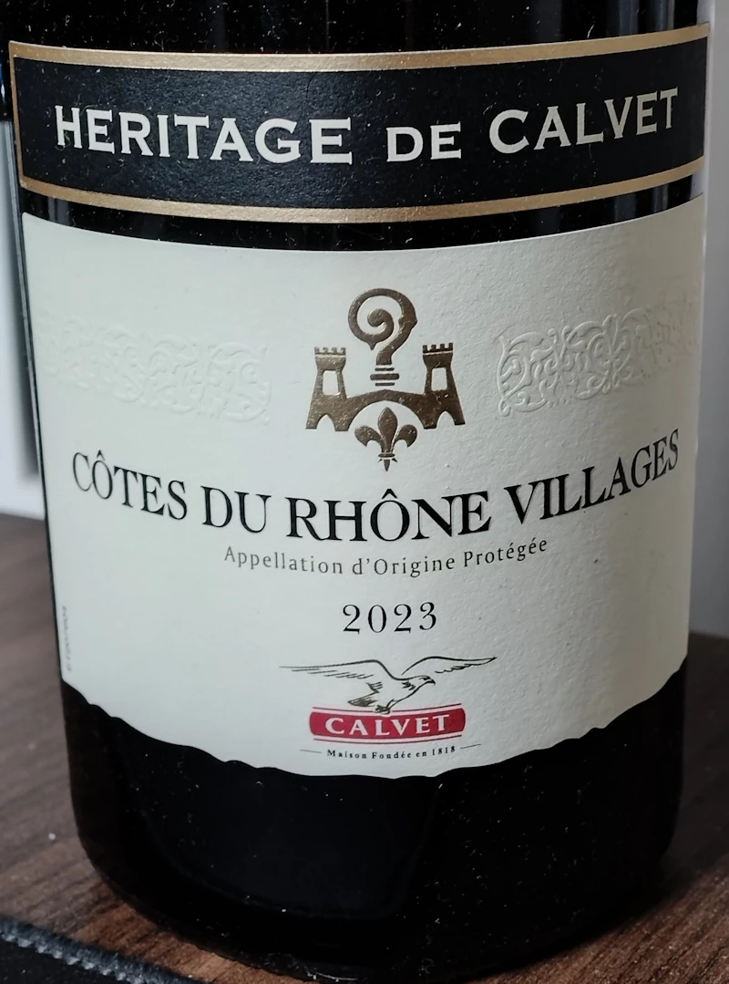 Heritage de Calvet Côtes du Rhône Villages ( Calvet ) 2023