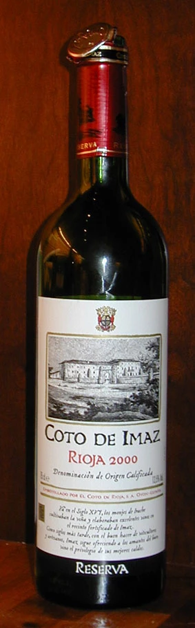 Coto de Imaz Reserva ( El Coto de Rioja ) 1999