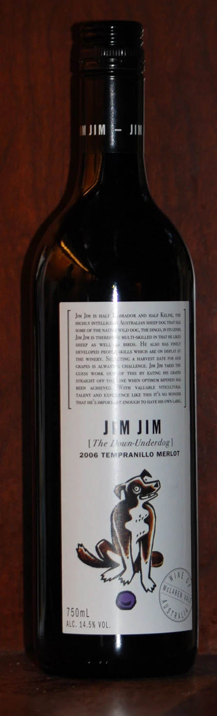 Jim Jim Tempranillo Merlot ( Hugh Hamilton Wines ) 2006