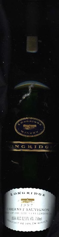 Cabernet Sauvignon ( Longridge Winery ) 1997