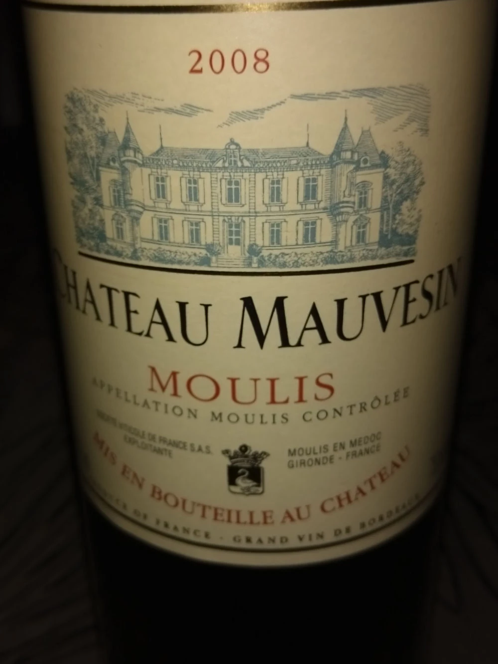 Château Mauvesin ( Château Mauvesin ) 2008
