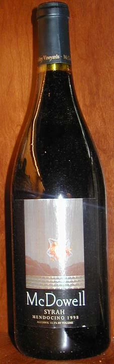 McDowell Syrah 1998