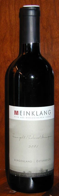 Zweigelt cabernet Sauvignon ( Meinklang ) 2001
