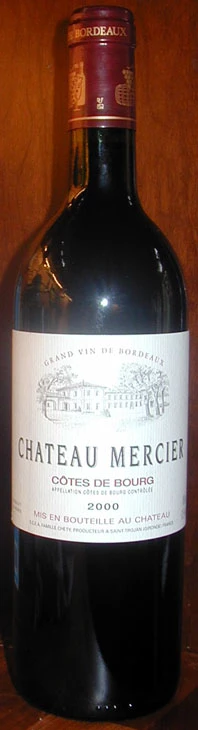 Chateau Mercier ( Côtes de Bourg ) 2000