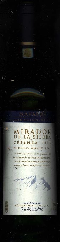 El Mirador de la Sierra Crianza ( Bodegas Marco Real ) 1995