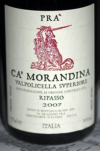 Valpolicella Superiore Ripasso Ca` Morandina ( Agricola di Graciano Prá ) 2007