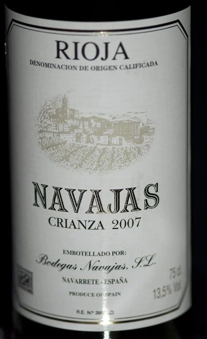 Crianza ( Bodegas Navajas ) 2011