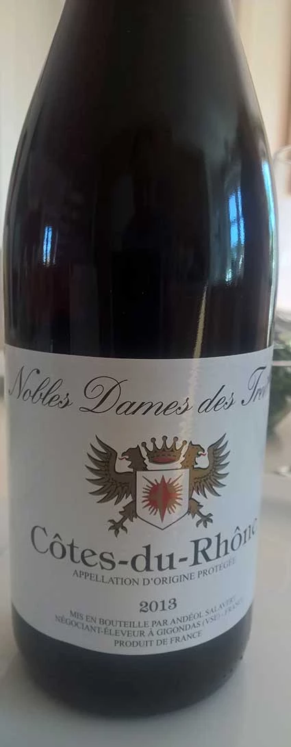Nobles Dames Des Treilles Côtes du Rhône  ( Andéol Salavert ) 2013