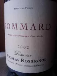 Pommard ( Domaine Nicolas Rossignol ) 2002