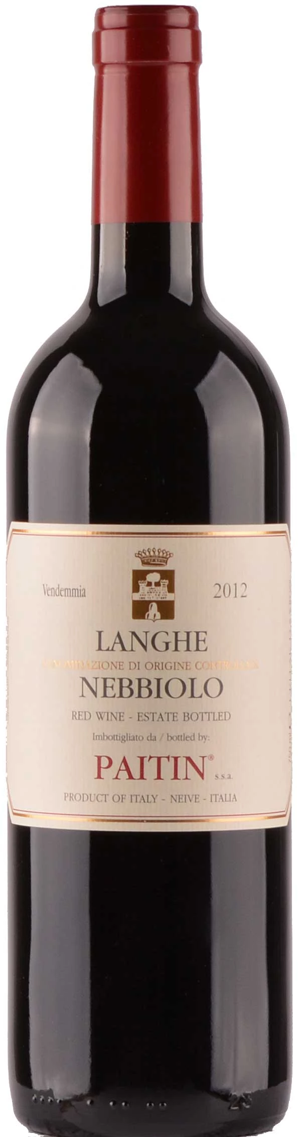 Langhe Nebbiolo ( Paitin ) 2012