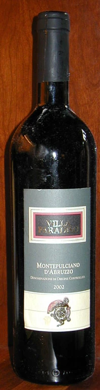 Montepulciano d`abruzzo ( Villa Paradiso ) 2002